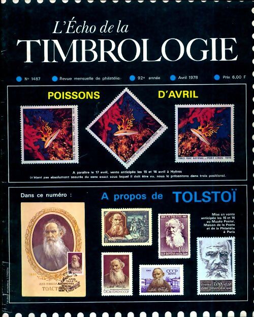 L'écho de la timbrologie n°1487 : Poissons d'avril - Collectif - Livre
