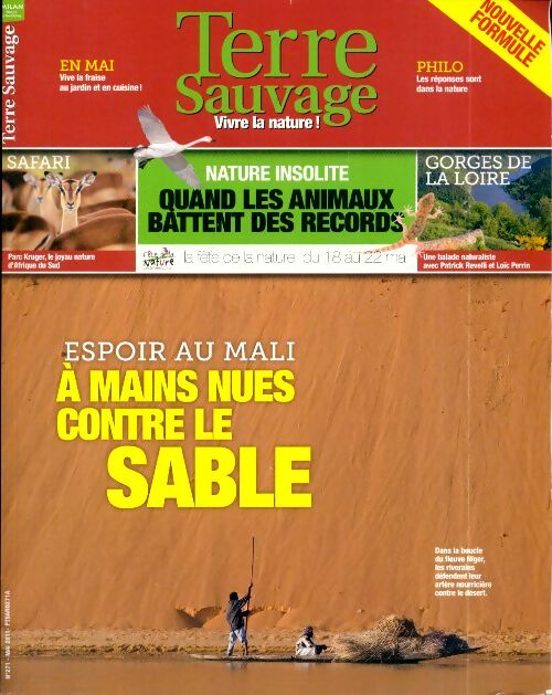 Terre sauvage n°271 : A mains nues contre les sables - Collectif - Livre