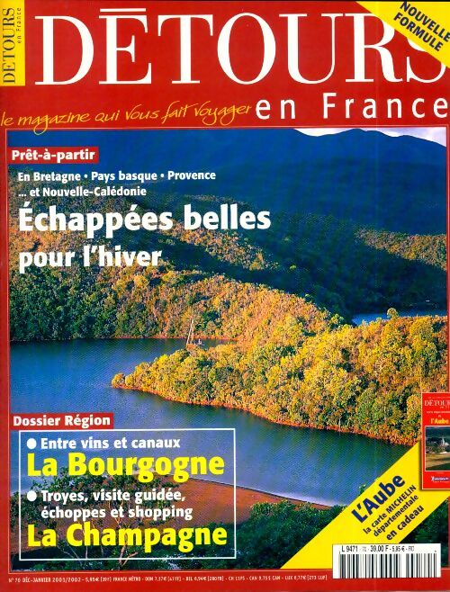 Détours en France n°70 : Echappées belles pour l'hiver - Collectif - Livre
