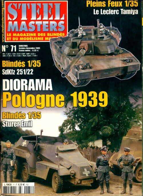 Steel masters n°71 : Pologne 1939 - Collectif - Livre