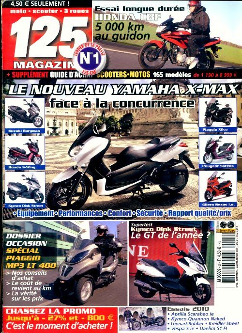 125 magazine n°66 : Le nouveau Yamaha X-Max - Collectif - Livre