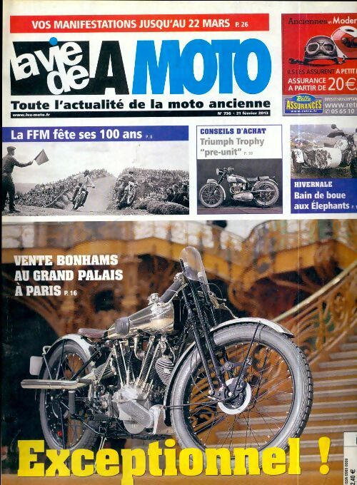 La vie de la moto n°736 : Vente Bohams - Collectif - Livre