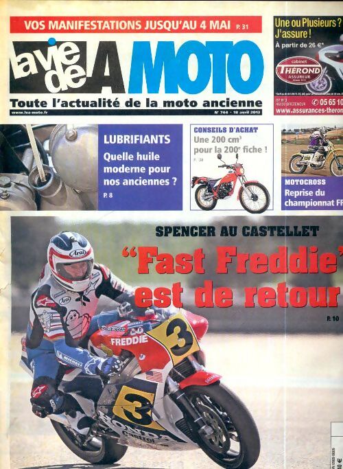 La vie de la moto n°744 : Fast Freddie est de retour - Collectif - Livre