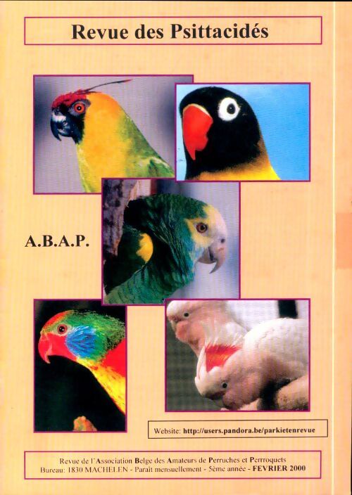 Revue des Psittacidés 5e année Février 2000 - Collectif - Livre