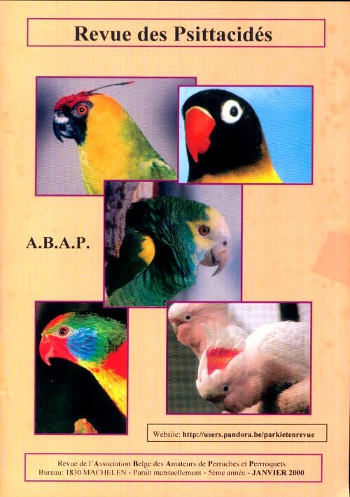 Revue des Psittacidés 5e année Janvier 2000 - Collectif - Livre
