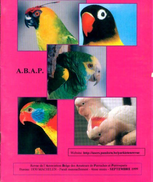 Revue des Psittacidés 4e année Septembre 1999 - Collectif - Livre
