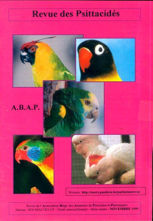 Revue des Psittacidés 4e année Novembre 1999 - Collectif - Livre