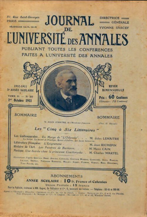 Journal de l'université des annales n°20 5e année - Collectif - Livre