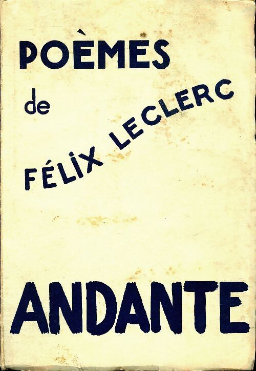Andante - Félix Leclerc - Livre