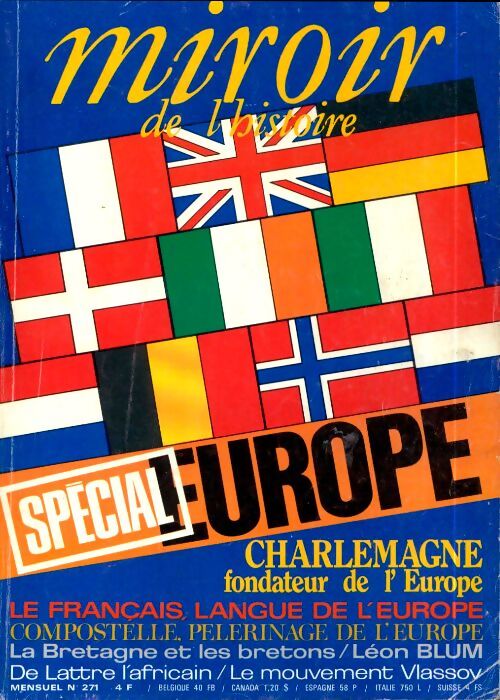 Miroir de l'Histoire n°271 : Spécial Europe - Collectif - Livre