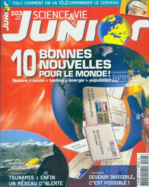 Science & vie junior n°203 : 10 bonnes nouvelles pour le monde ! - Collectif - Livre