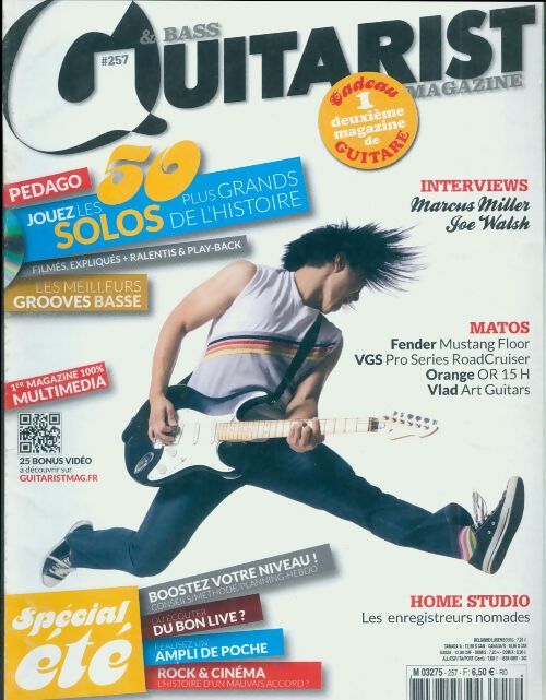 Guitarist & Bass Mag n°257 : Spécial été / Jouez les 50 plus grands solos de l'histoire - Collectif - Livre