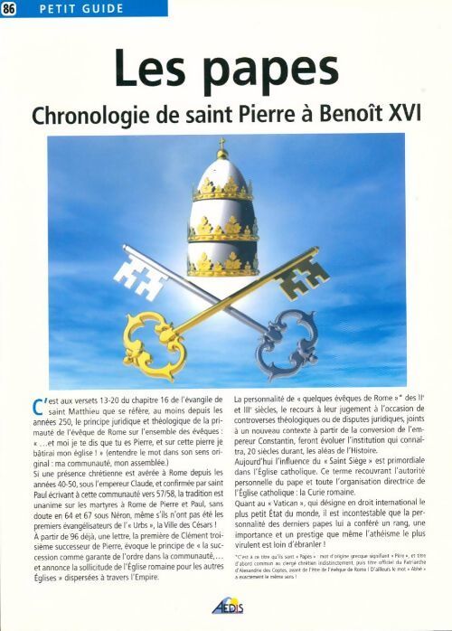 Les papes - Collectif - Livre