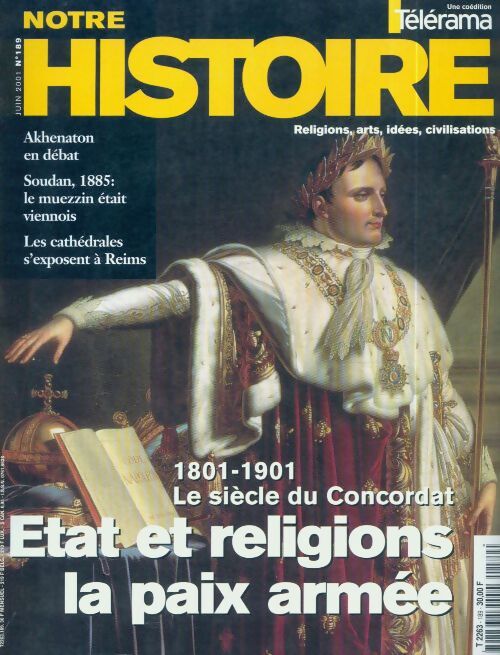 Notre histoire n°189 : Etat et religions, la paix armée - Collectif - Livre