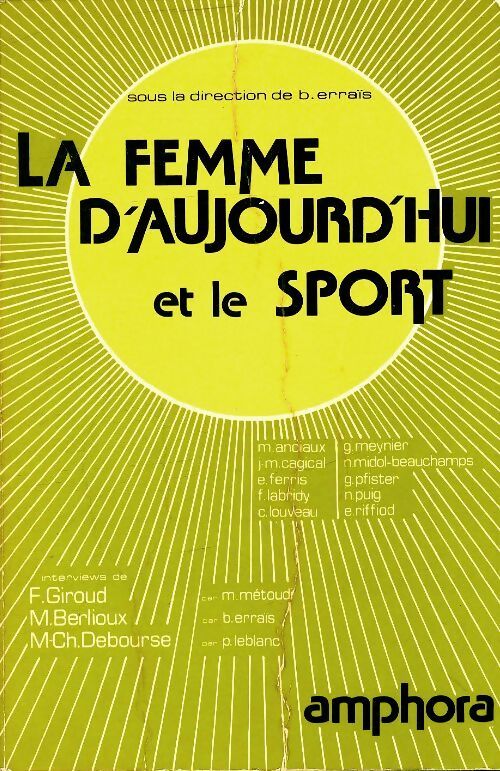 La femme d'aujourd'hui et le sport - Collectif - Livre
