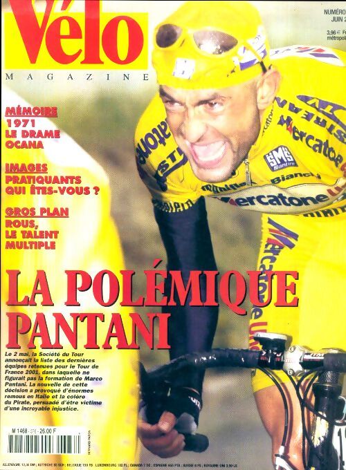 Vélo magazine n°376 : La polémique Pantani - Collectif - Livre