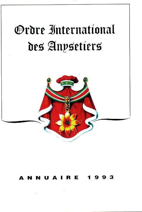 Ordre international des Anysetiers : Annuaire 1993 - Collectif - Livre