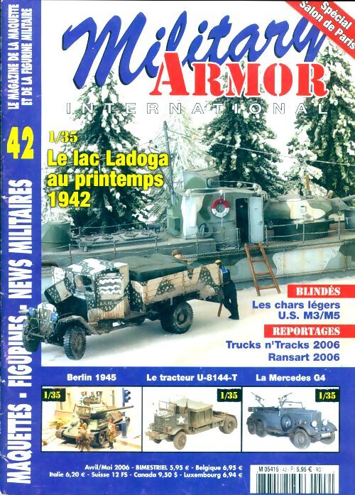 Military armor international n°42 : Le lac Ladoga au printemps 1942 - Collectif - Livre
