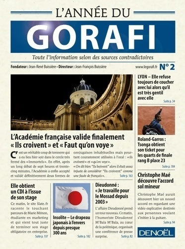 L'année du Gorafi n°2 - Jean-François Buissière - Livre