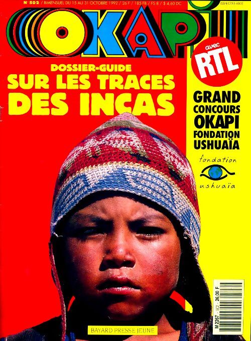 Okapi n°502 : Sur les traces des incas - Collectif - Livre