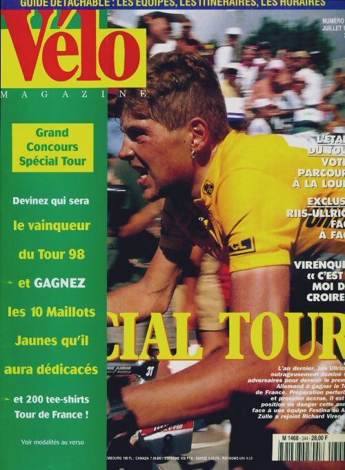 Vélo magazine n°344 : Spécial Tour - Collectif - Livre