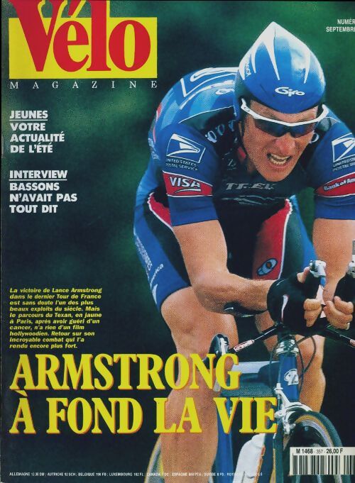Vélo magazine n°357 : Armstrong à fond la vie - Collectif - Livre