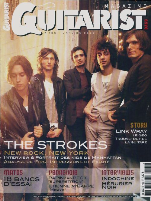 Guitarist & Bass Mag n°185 : The strokes - Collectif - Livre