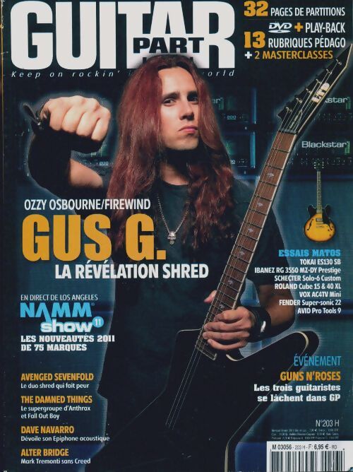 Guitar part n°203 : Gus G. - Collectif - Livre