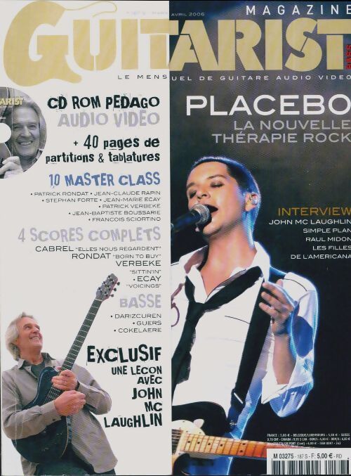 Guitarist & Bass Mag n°187 : Placebo - Collectif - Livre