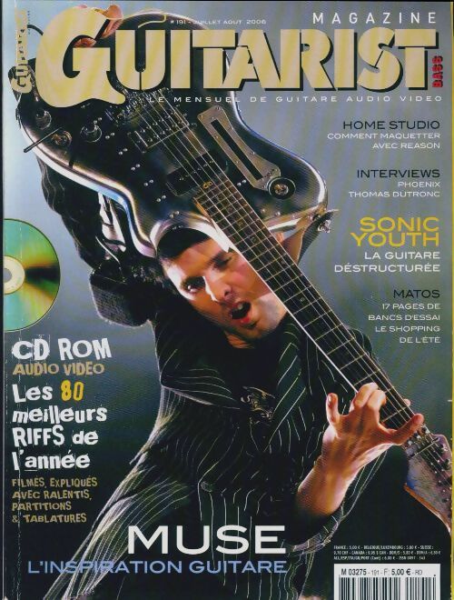 Guitarist & Bass Mag n°191 : Sonic Youth / Muse - Collectif - Livre