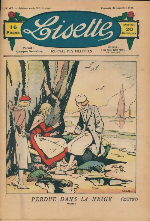 Lisette n°802 n°47 16e année : Perdue dans la neige (suite...) - Collectif - Livre