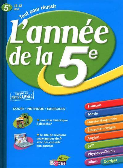 L'année de la 5e - Collectif - Livre