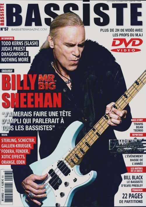 Bassiste n°57 : Billy Sheehan - Collectif - Livre