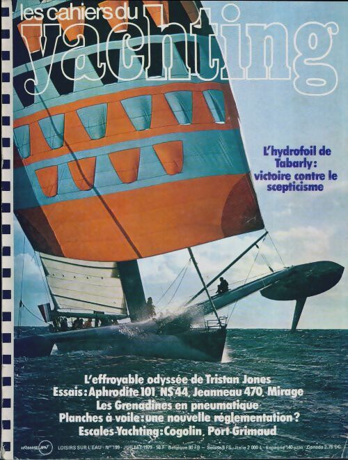 Les cahiers du yachting n°199 : L'hydrofoil de Tabarly - Collectif - Livre