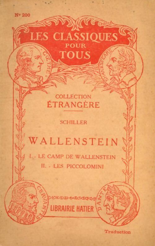 Wallenstein Tomes I et II - Friedrich Schiller - Livre