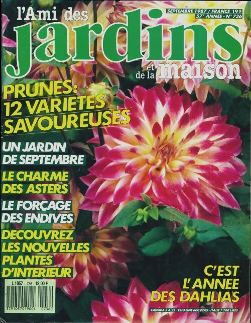 L'ami des jardins et de la maison n°736 : Prunes : 12 variétés savoureuses - Collectif - Livre