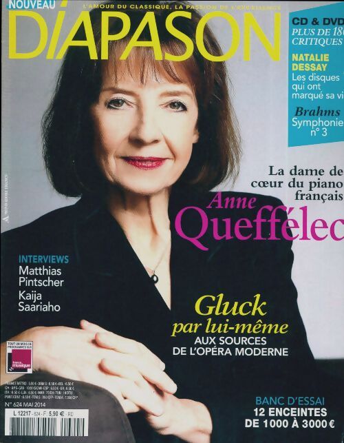 Diapason n°624 : Anne Queffélec - Collectif - Livre