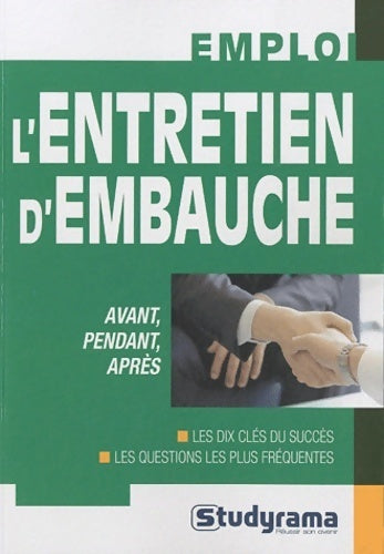 L'entretien d'embauche - Frédéric De Monicault - Livre