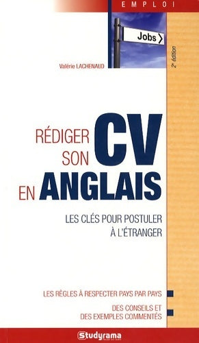 Rédiger son CV en anglais - Valérie Lachenaud - Livre