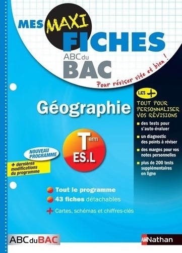 Géographie Terminale L, ES - Florian Louis - Livre