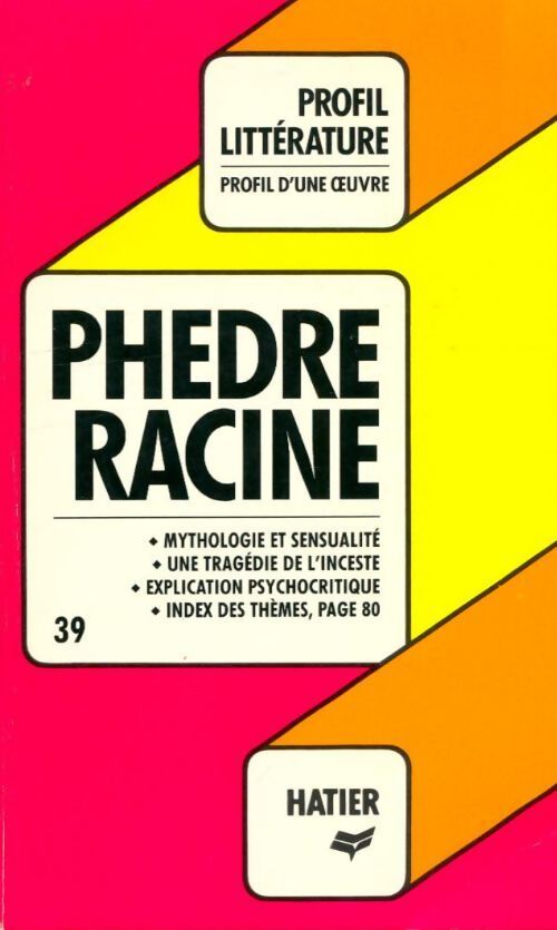 Phèdre - Jean Racine - Livre