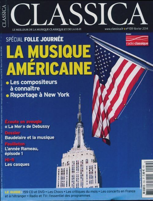 Classica n°159 : La musique américaine - Collectif - Livre
