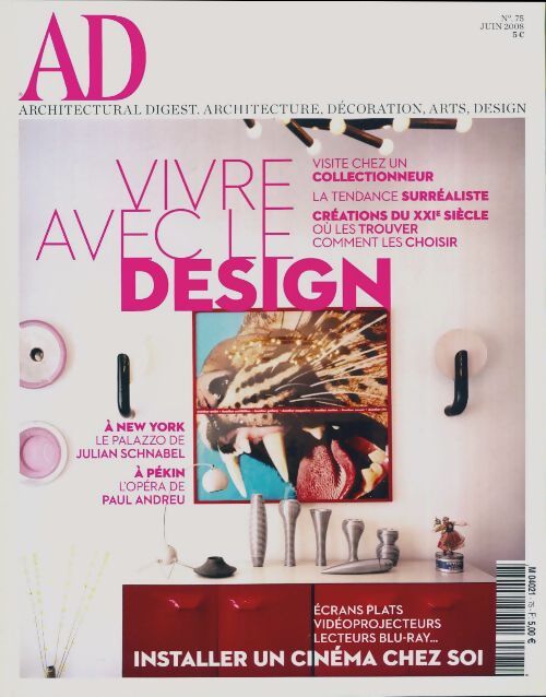 AD Architectural Digest n°75 : Vivre avec le design - Collectif - Livre