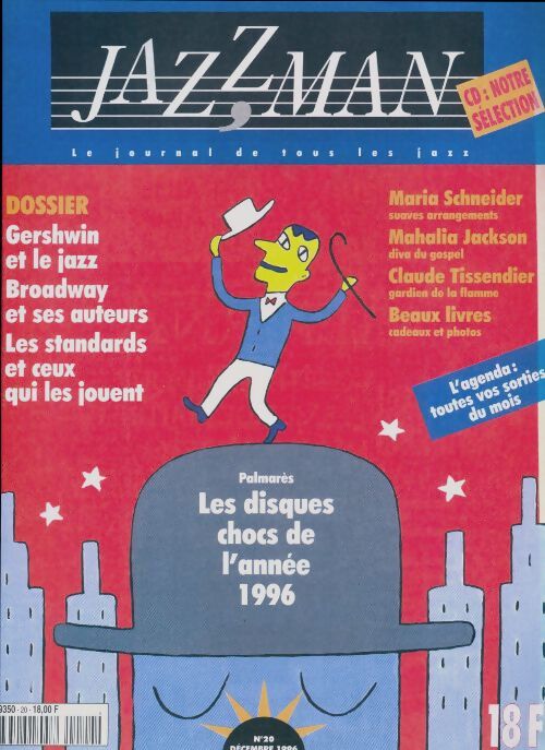 Jazzman n°20 : Les disques chocs de l'année 1996 - Collectif - Livre
