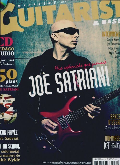 Guitarist & Bass Mag n°211 : Joe Satriani - Collectif - Livre