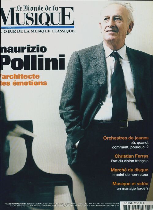 Le monde de la musique n°262 : Maurizio Pollini - Collectif - Livre