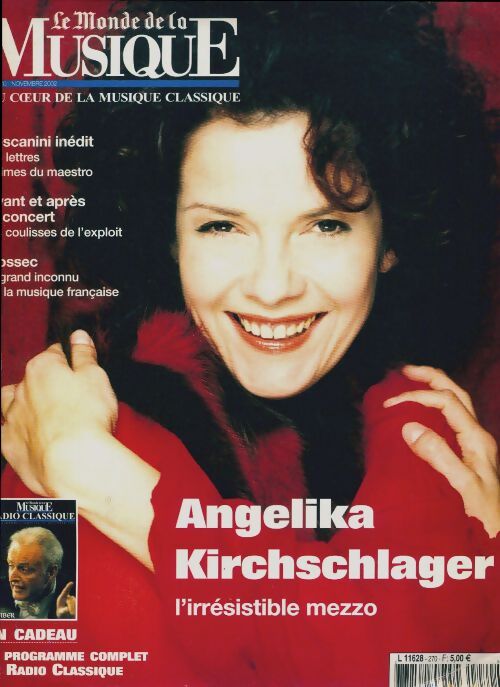 Le monde de la musique n°270 : Angelika Kirchschlager - Collectif - Livre