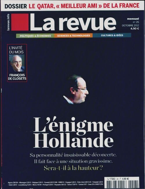 La revue n°26 : L'énigme Hollande - Collectif - Livre
