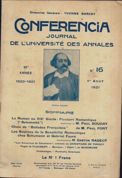 Conferencia 15e année  n°16 - Collectif - Livre