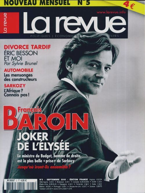 La revue n°5 : François Baroin - Collectif - Livre